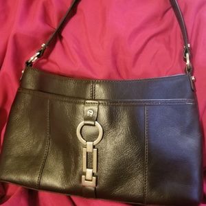Black Leather Shoulder Bag
